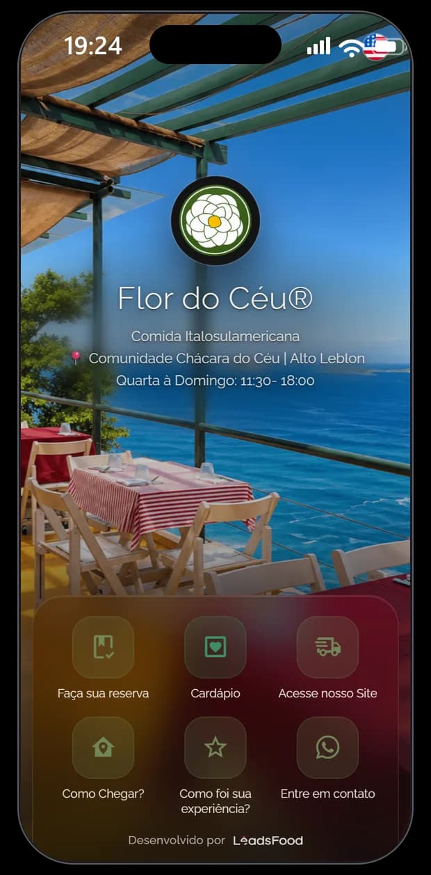Mini site do Flor do Céu na LeadsFood — apresentação da casa no link exclusivo